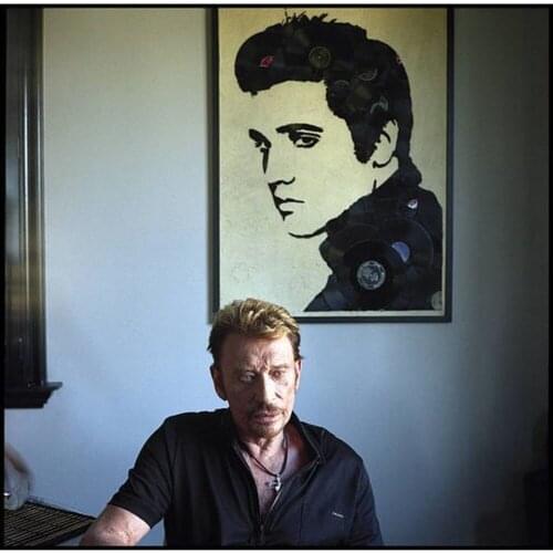 Johnny Hallyday DIY 11CT Cross Stitch Kits Craft Needlework Printed Canvas Cotton Thread Home Decoration New Design Wholesale