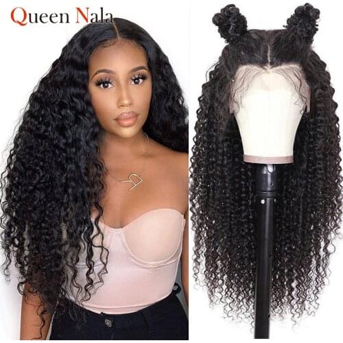 Queen Deep Wave Remy Wigs 13x6 Lace Front Human Hair Wigs for Black Women 180% Prepluck Glueless Brazilian Remy Natural Hairline