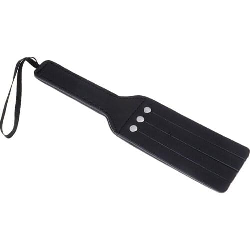 PU Leather Spanking Paddle Whip Handle Paddle For Couple Adult Game Men And Women Bdsm Bondage Fetish