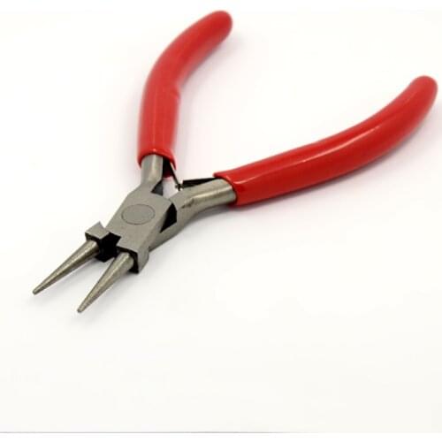 Jewelry Pliers Gunmetal Iron Round Nose Pliers Gunmetal Jewelry Making Tools 135x55mm