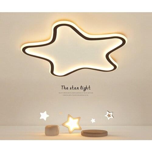 LED Ceiling Lights Living Dining Room Home Indoor Chandelier Decoration Pendant Lamps Nordic Study Star Shape Lighting Fixture