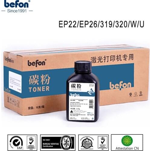 Befon EP22 EP 22 EP26 EP 26 319 320 W U Toner Powder Compatible for CANON LBP 2900 3000