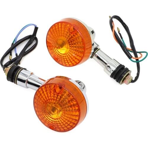12V Universal Motorcycle Turn Signal Light for 125 150 250 Cafe Racer Harley Suzuki Yamaha Cafe Racer Light Amber Flasher