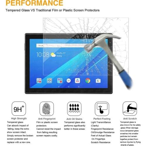 Tablet Tempered Glass Screen Protector Cover for Lenovo TAB M10 TB-X605F/TB-X505 10.1 Inch Anti-Fingerprint Tempered Film