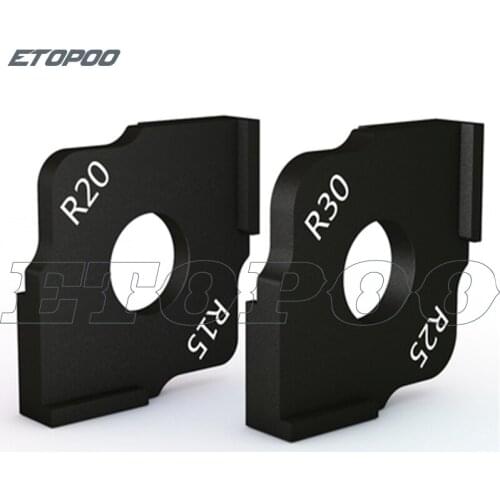 2Pcs/Set Woodworking Trimming R Targeting Templates Ruler Carpenter Engraving Bakelite Milling Aluminum Alloy Arc Steel Ruler