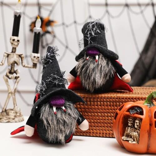 New Fashion 2PCS Halloween Cute Ghost Festival Vampires Bat Pointed Hat Fangs Home Decoration Light Ball Party Accessories Gifts