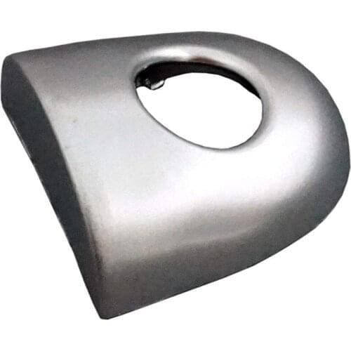 2Pcs Door Handle Lever Cap Cover With Key Hole Silver for Megane Scenic Laguna