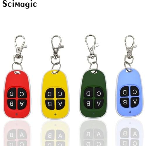 4 Channel remote control garage door opener key duplicator for gate control 433.92MHz fixed code controller clone command