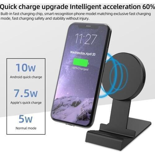 2 IN 1 Dashboard Car Phone Holder 10W Fast Charging Wireless Charger Gps Navigation Stand Cell Phones Support Universal