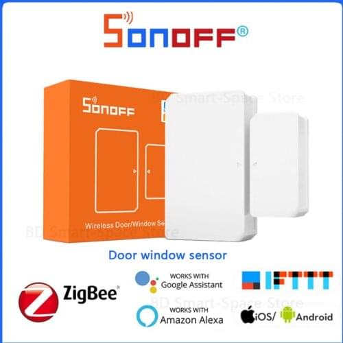 SONOFF ZigBee Door And Window Sensor Smart Home Door ON / OFF Detector Alarms Notification Via eWeLink Works With IFTTT ZBBridge