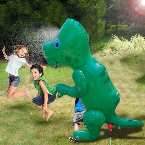Dinosaur Water Sprinkler Toy Inflatable Dinosaur Water Spray Toy For Toddlers Kids Outdoor Garden Backyard Pool Beach Water Fun