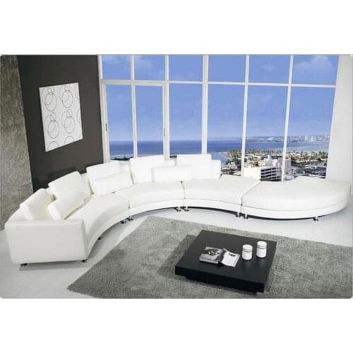 Modern style living room Genuine leather sofa a1305