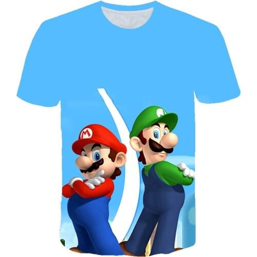 Latest Harajuku Classic Games Super Mario Kid t shirt Men/Women Super Smash Bros 3D print T-shirt Hip Hop tshirt Streetwear Tops