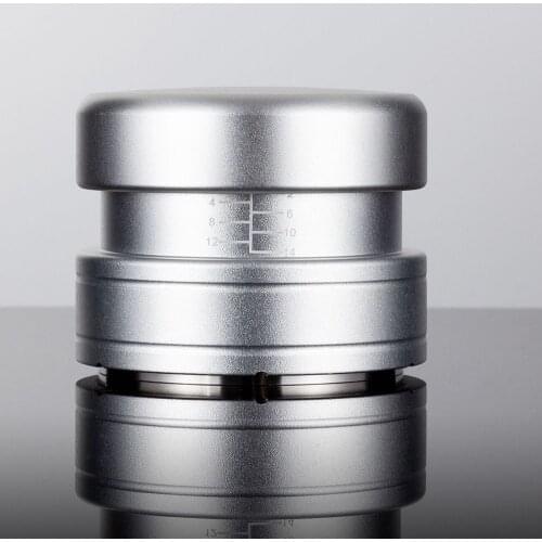 Hot Sales 304 Stainless steel New Cookie elastic Coffee Press Powder Hammer 58/58.5mm Spring coffee distributor tamper