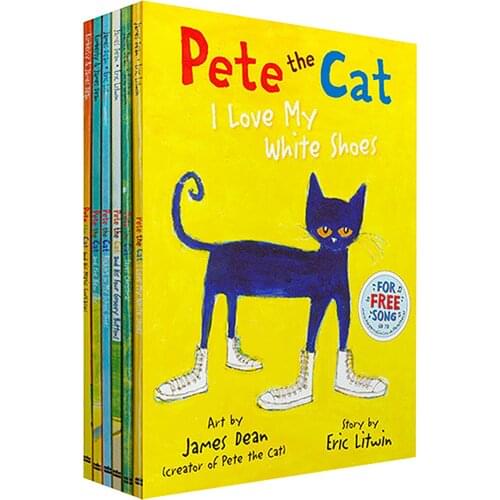 Book Genuine Baby First Good Character Pete Cat Complete Set Of 24 Volumes Series Second Third Libros Livro Coloring Art Drawing