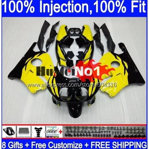 Injection Body For HONDA CBR250RR yellow gloss CBR 250 RR MC19 1988 1989 134MC.11 CBR250 RR CBR 250RR 250R 88 89 OEM Fairing Kit