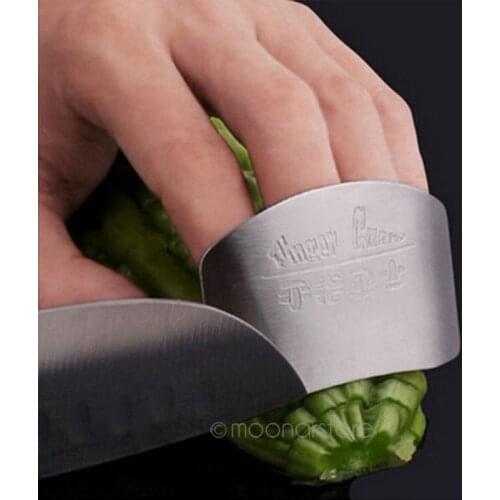 Kitchen Cooking Tools Stainless Steel Finger Hand Protector Guard Personalized Design Chop Safe Slice Knife