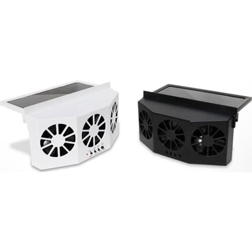 Material Car Ventilation Fan Desuperheater Solar Car Exhaust Fan Radiator Portable Durable Multi-Position Adjustment