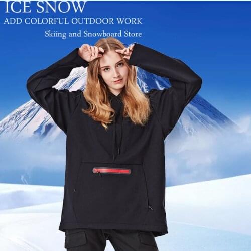 Mens and Womens Snow Suit Wear Outdoor Sports Pullover Snowboard Clothing Waterproof Windproof Skateboard Ski Jacket Hoodie