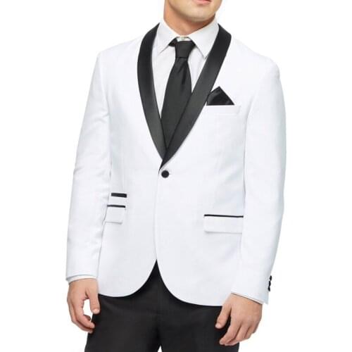 2021 New Tailor Made Mens Clothing Fashion Handsome Slim Fit White/Solid Color Groomsmen Tuxedos Wedding Beach Party Men Suits