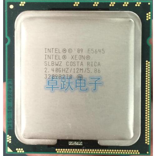 Intel Xeon E5645 Processor Six Core 2.40GHz 12M 5.86GT/s LGA 1366 SLBWZ CPU