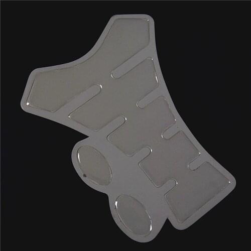 Motorcycle Transparent White Carbon Fiber Sticker Resin Tank Pad Protector Ivory Decal For Yama Hon Suzu QJC0239