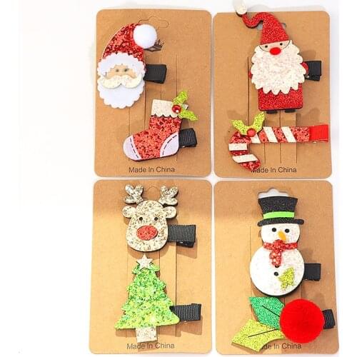 CKysee Christmas Headgear Jewelry Accessories Asymmetrical Combination Hairpin Hairpin About 5cm In length And 5.5cm In Width