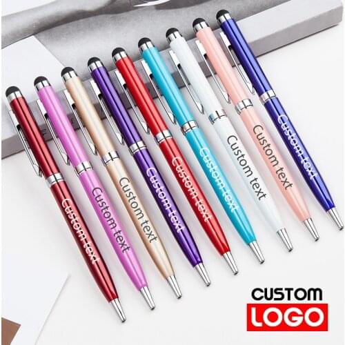 Touch Screen Ballpoint Pen Capacitance Metal Gel Pen Multifunctional Metal Advertising Gift Business Sign Pen Customized Logo