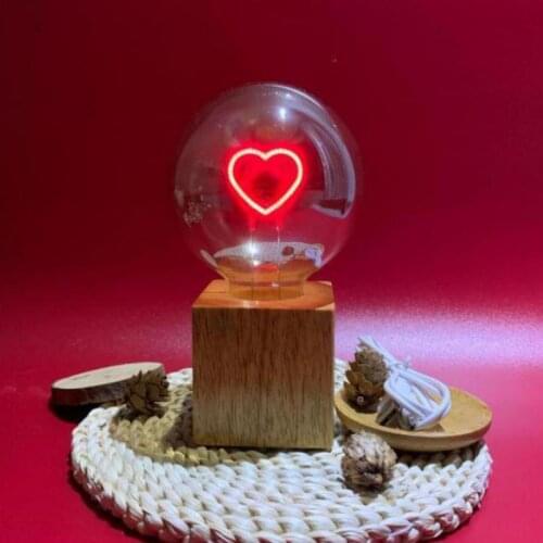 Glass Bulb Table Decoration Table Lamps For Bedroom Bedside Desk Lamp Table Lightings Christmas romantic decorative lights