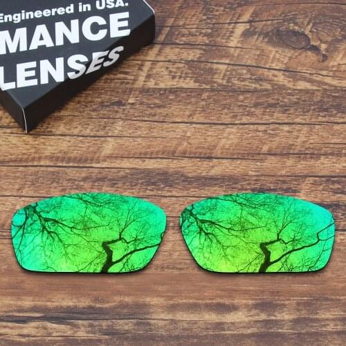 ToughAsNails Polarized Replacement Lenses for Oakley Splinter Sunglasses Green Mirrored Color (Lens Only)