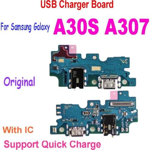 Original Charging Port For Samsung Galaxy A30S A307 A307F USB Charge Dock Connector Board Charging Flex Cable for A30S A307