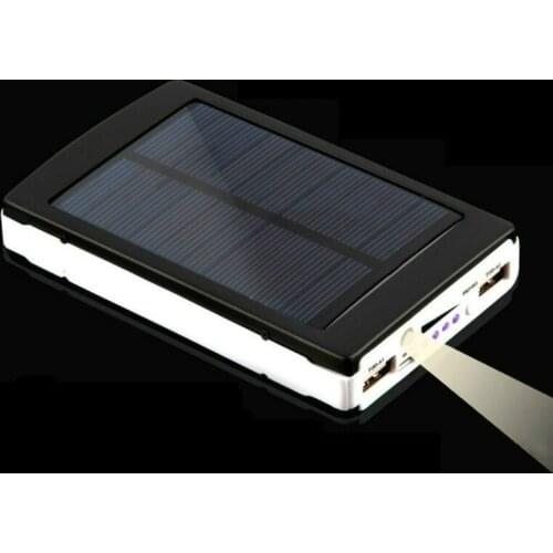 Solar Power Bank 30000mAh Fast Charger External Battery PowerBank USB LED Outdoor Mobile Phone Charger for Iphone Xiaomi Samsung