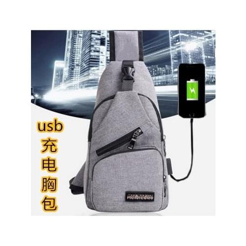 Explosive Shoulder Bag Men Charging Bag Sports Mens Chest Bag Outdoor Diagonal Bag Fashion Bags Messenger Bag Men Bag for Man
