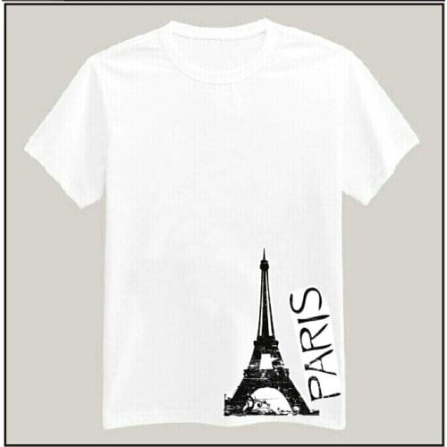 Women Tshirt PARIS Tower Print Casual Cotton Funny Shirt White Top Tee Hipster Plus Size Camiseta HH305-285