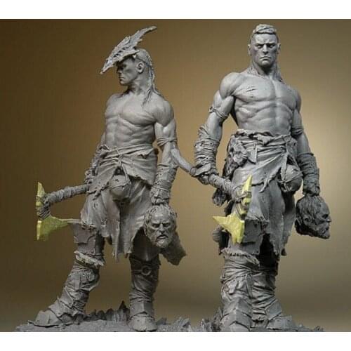 1/24 Scale 75MM Butcher Unpainted Miniatures Resin Model Kit Figure Free Shipping