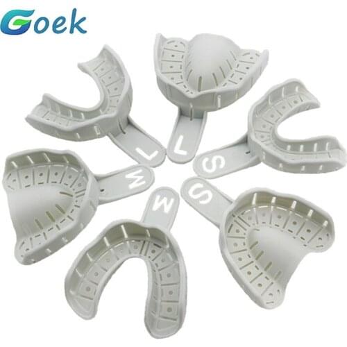 10pairs Dental Implant Tray Full Mouth Partial Mold Tray Removable Resistant to High Temperature Disinfection 134℃/273.2°F