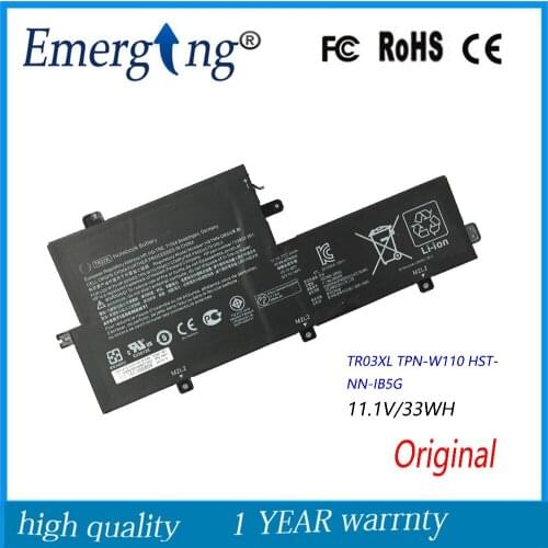 11.1V 33WH New Original Laptop Battery for HP TPN-W110 HSTNN-IB5G TR03XL