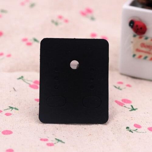 200Pcs Black Jewelry Gift Packaging Earring Cards 3.8x4.8cm Ear Ornament Display Custom Card Hanging Tag Wholesale