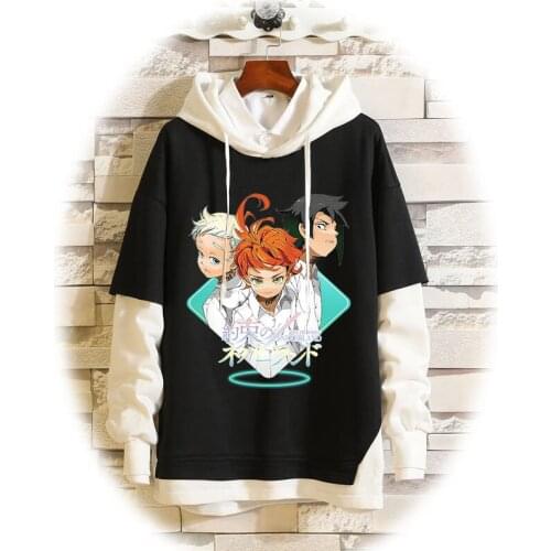2021 Costumes The Promised Neverland Emma Cosplay Hoodies Man Woman Hoodie Ray Norman Hooded Sweater Adult Sweatshirts