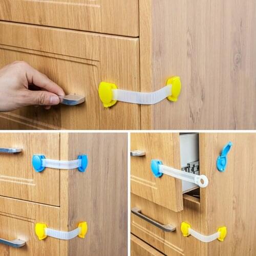 4Pcs Plastic Baby Safety Protection Child Locks Cabinet Door Baby Security Lock Kid Safety Products