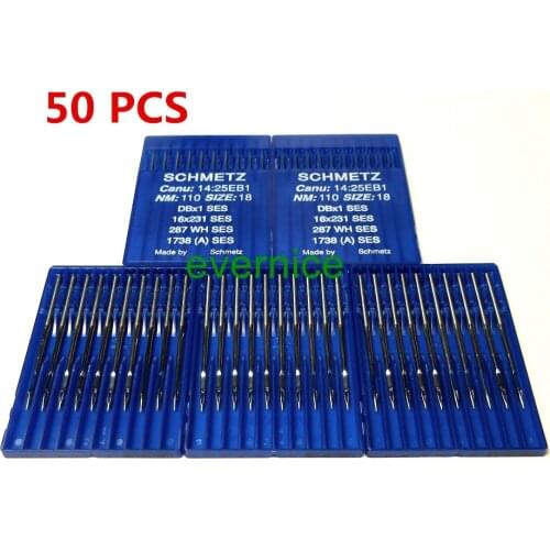 50 PCS SCHMETZ DBX1 16X231 16X95 Needles for JUKI CONSEW BROTHER Sewing Machine
