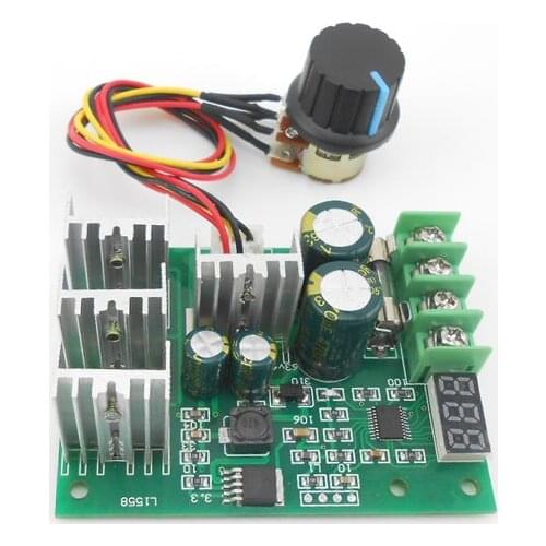 6V12V24V48V PWM DC motor speed regulator DC Motor drive switch 30A digital readout