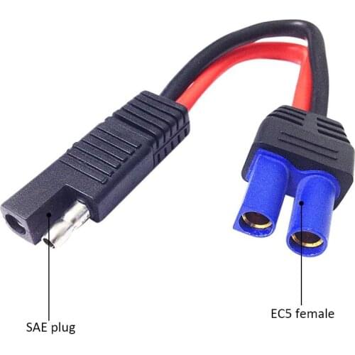 Car Accessories Copper Thick Durable For SAE Adapter Cable SAE Plug Wire To EC5 Connector Female Power Cord Battery Solar Cable