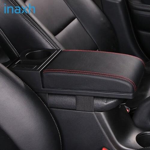 Car Armrest With Cup Holder for Car Universal Retrofit Armrest Storage Box Soft Elbow Suppoty Cushion Multi-functional Movable