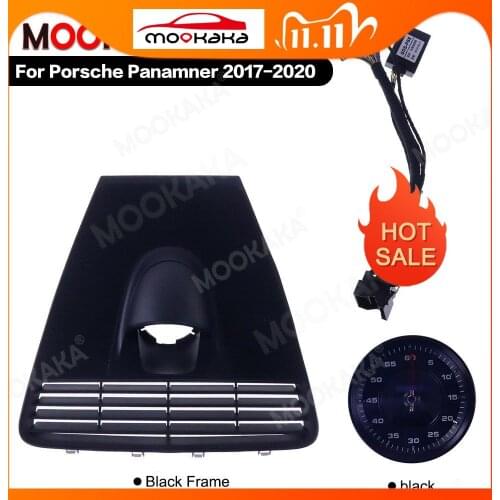 Car Stopwatch for Porsche Panamera 2017 - 2020 Interior Dashboard Center Clock Compass Time Electronic Meter Clock Accessional