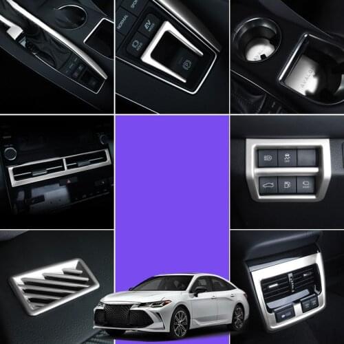 Central control Instrument panel outlet Electronic handbrake Headlight adjustment switch decoration For Toyota AVALON 2019 2020