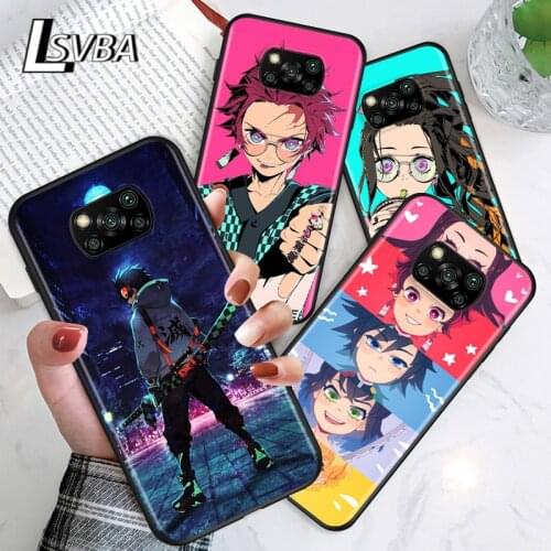 Anime Demon Slayer Kimetsu no Yaiba For Xiaomi Poco C3 M3 M2 X3 NFC X2 F3 F2 Pro F1 Mi Play Mix 3 A2 Lite A1 6 5 Pro Phone Case