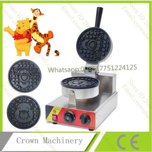 Cartoon Tiger and Bear Shape Electric Waffle maker machine; Waffle cake oven baker; Wafer machine