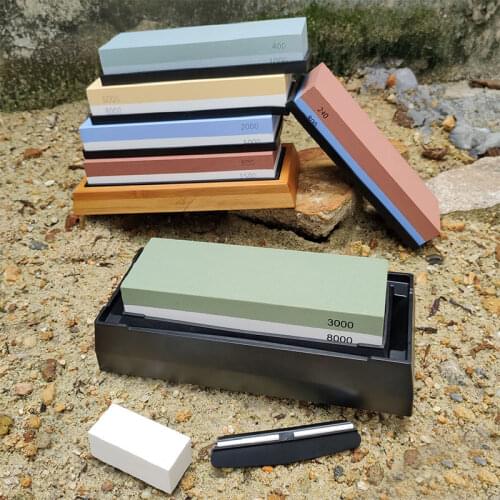 Whetstone Sharpening Stones Professional Knife Sharpener grinding stone water stone kitchen Tool 1000 3000 6000grit Double-sided