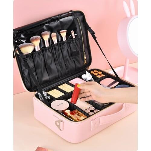 Multi-Functional Cosmetic Bag Womens Portable New Super Popular Large Capacity Storage Box High-Grade Simple Suitcase